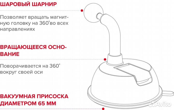 Магнитный Автомобильный Держатель Arroys Dash-SM4