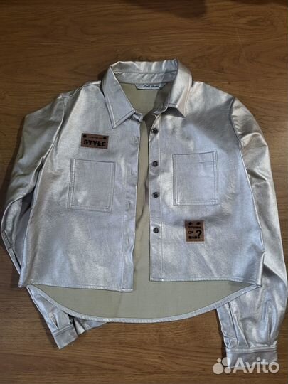 Рубашка из эко кожи 152-158