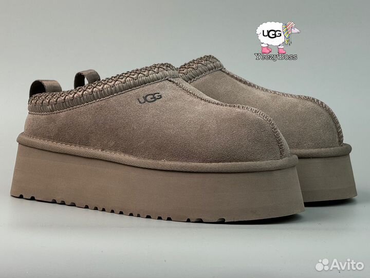 Угги женские на платформе ugg tazz smoke