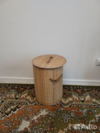 Корзина для белья из бамбука