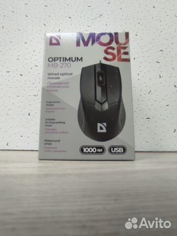 Мышка проводная Defender MB-270 black