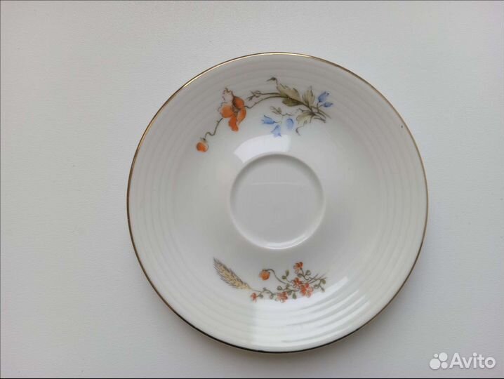 Винтажный фарфоровый сервиз Кольдиц, 3 предмета