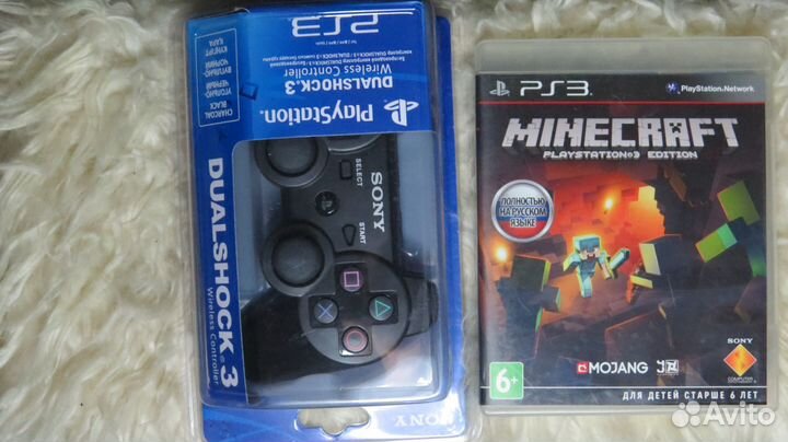 Джойстик беспроводной + Minecraft для PS3