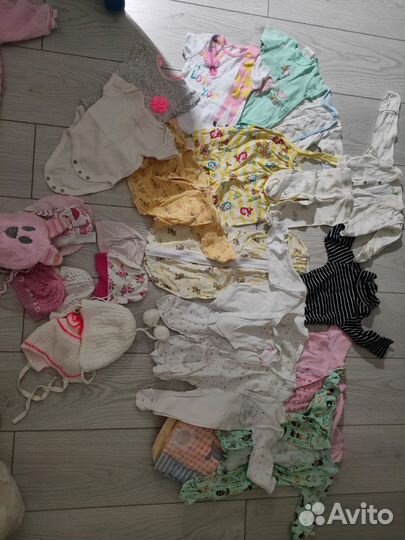Детские вещи пакетом на девочку от 0 до 6 месяцев