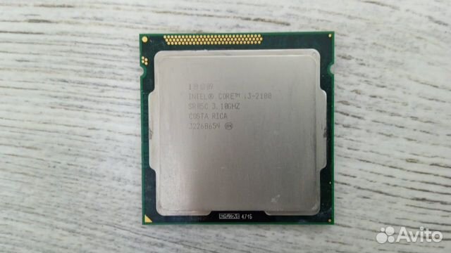 Процессор Intel Core i3-2100 LGA1155, 2 x 3100 мгц