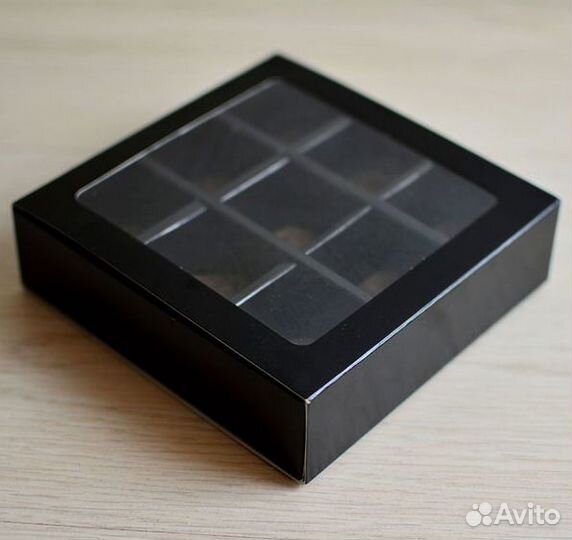 Коробочки для конфет черные