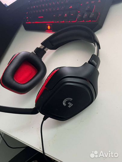 Игровые наушники logitech g332 с микрофоном