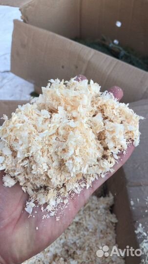 Стружка сухая в мешках