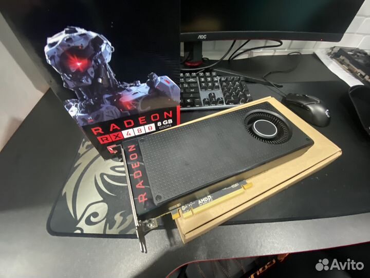 Видеокарта rx480 8gb