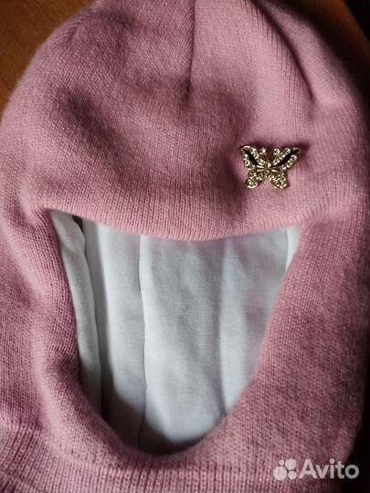 Шапка шлем для девочки 54