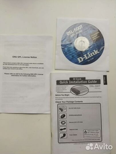 Маршрутизатор D-Link DSL-500T
