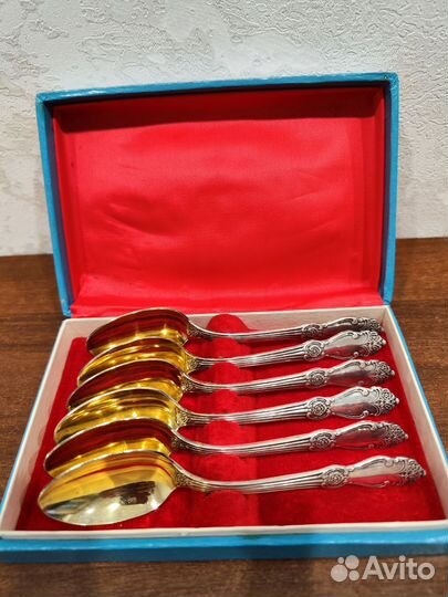 Ложки Серебряная роза 6 шт.мельхиор