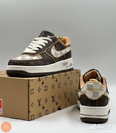 Кроссовки женские Nike Air Force 1 X Louis Vuitton