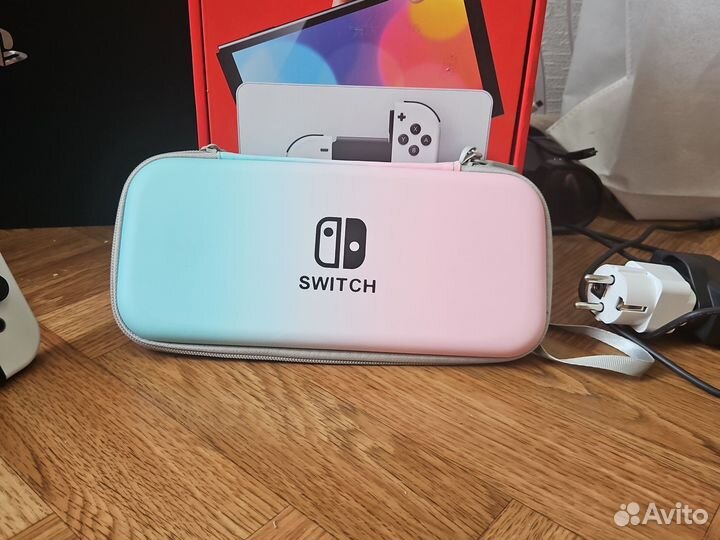 Nintendo switch oled прошитая чип 64+128gb