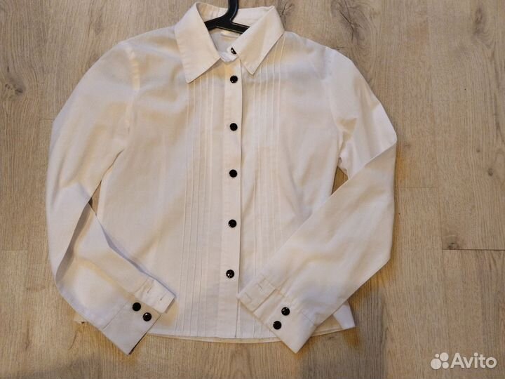 Блузка детская белая 134р