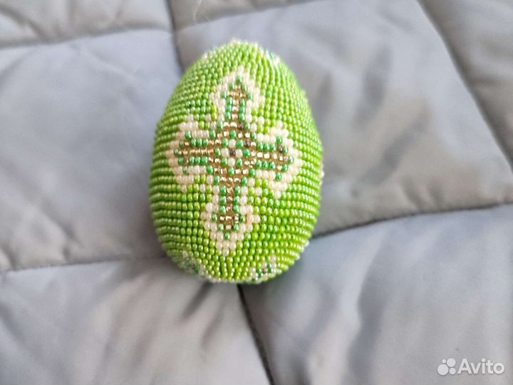 Яйцо пасхальное бисер ручная работа