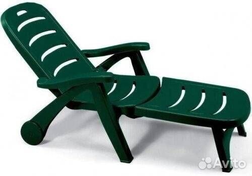 Шезлонг пластиковый scab giardino зеленый