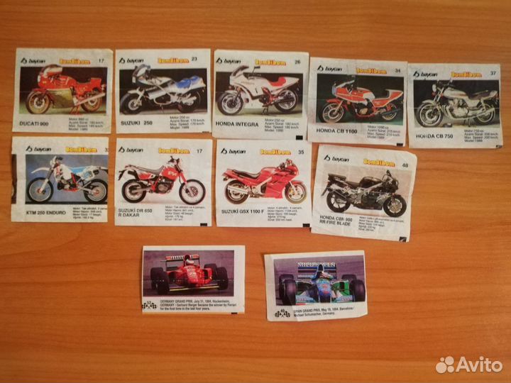 Вкладыши от жвачек