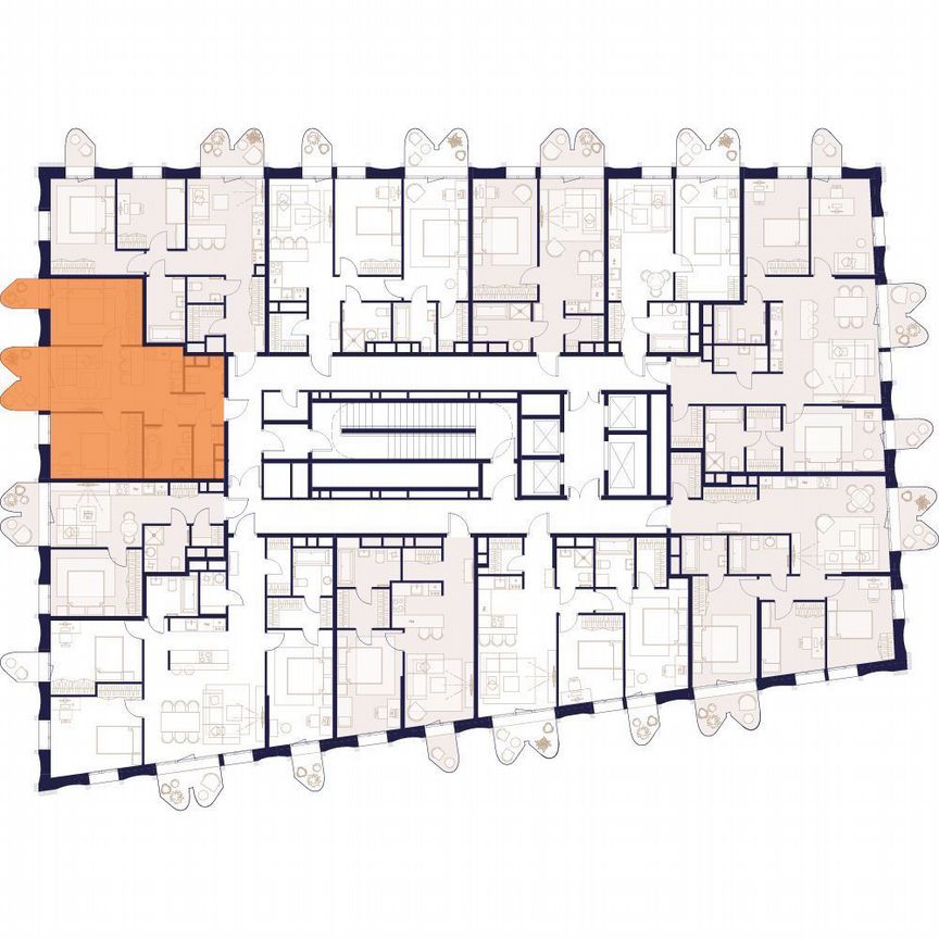 1-к. квартира, 41 м², 11/24 эт.