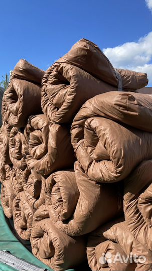 Матрас лежанка с луговым сеном для бани