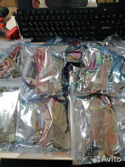 Райзер ver009s pci-e x16 для видеокарт 6pin,sata,m