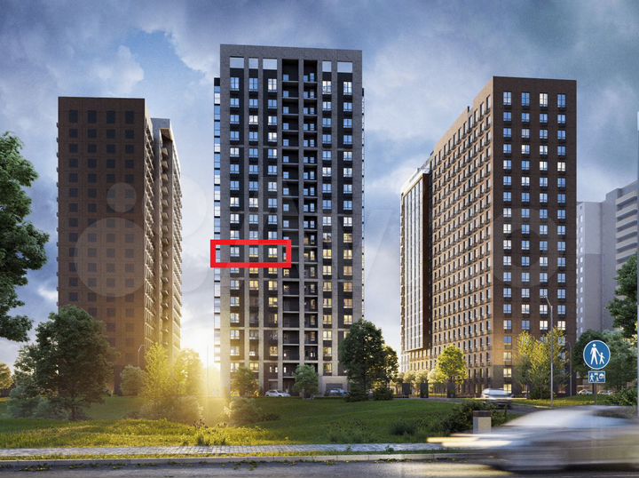 3-к. квартира, 98 м², 9/19 эт.