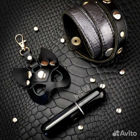 Брелок кожаный Кошечка Зайчик Мышка Чертёнок