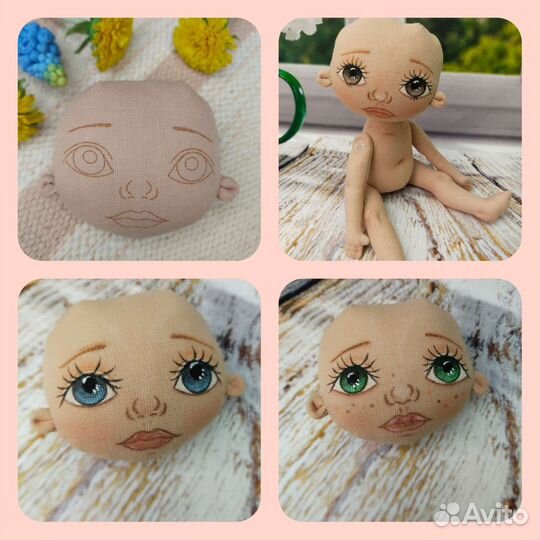 Заготовки текстильных кукол (3 куклы)