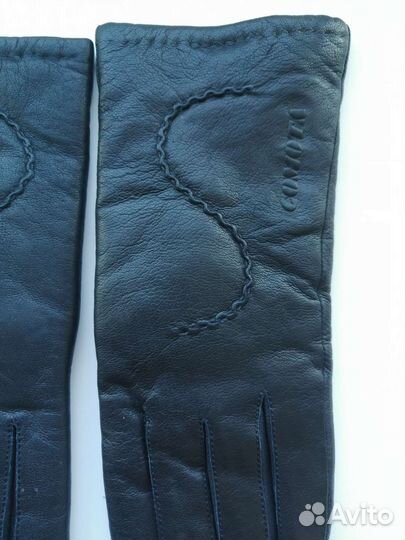 Перчатки женские кожаные 2 пары