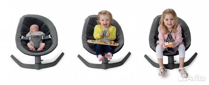 Шезлонг-качалка nuna leaf Emerald