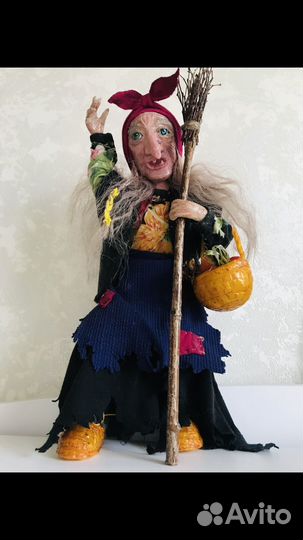 Авторская интерьерная кукла ручной работы Баба Яга