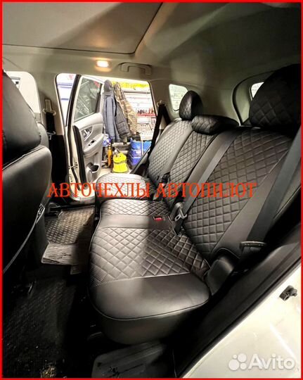 Чехлы Автопилот Nissan Sentra из экокожи чёрные