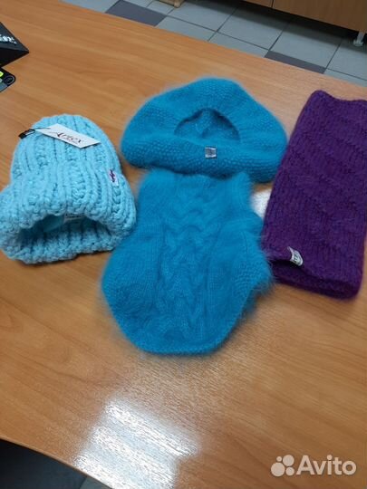 Шапка, берет, снуд, пух