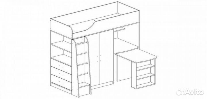 Кровать-чердак 