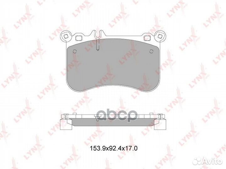 Колодки тормозные дисковые перед mercedes-B