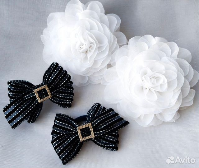 Банты белые ручной работы