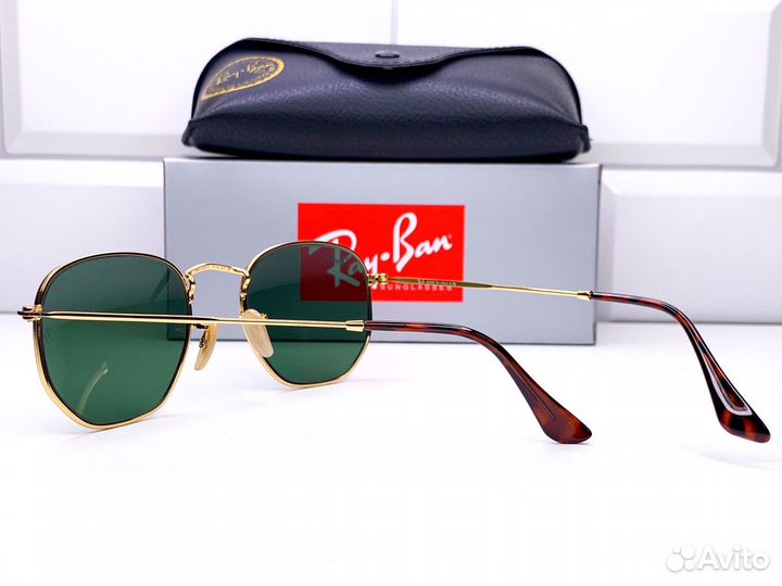 Очки Ray Ban 3548 Hexagonal Зеленые