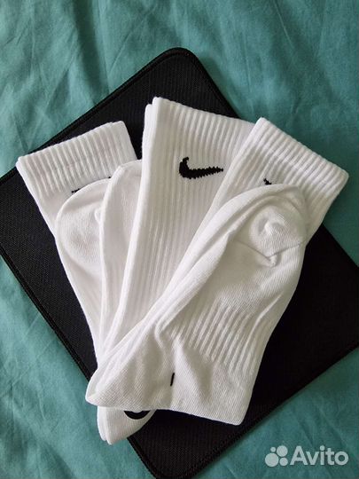 Носки nike высокие белые