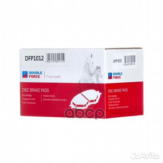 Колодки тормозные дисковые Double Force DFP1012
