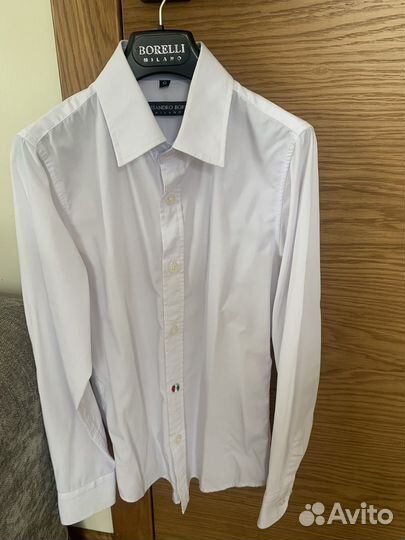 Рубашка белая Borelli 9лет бу