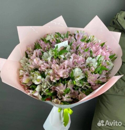 Цветы альстромерия гипсофила букет с доставкой