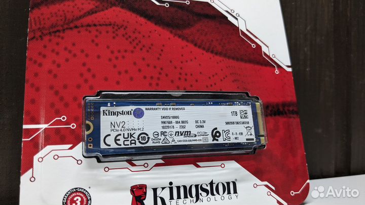 SSD m2 Kingston NV2 1TB / Новый Гарантия