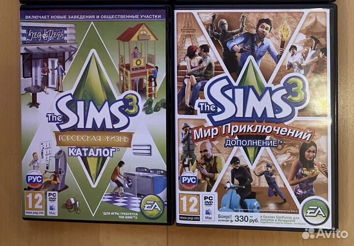 Диски Sims 2, Sims 3