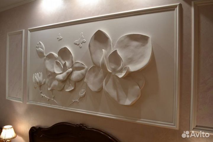 Гипсовое панно барельеф