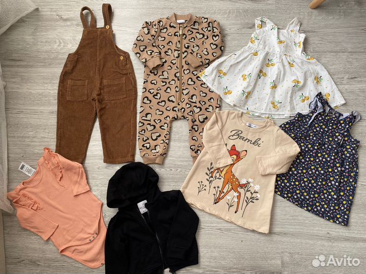 Вещи пакетом на девочку 80-86