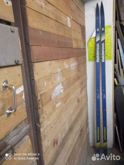 Лыжи беговые деревянные