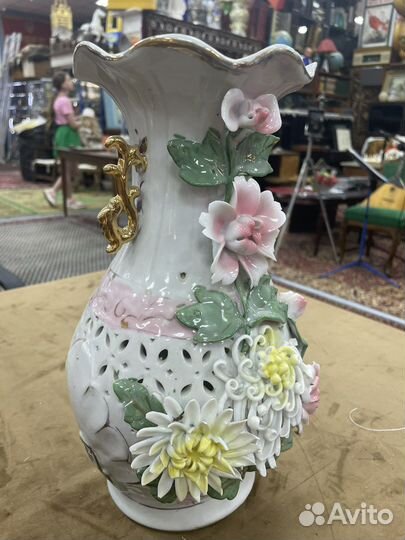 Ваза для цветов керамика ручной работы