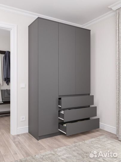 Шкаф IKEA 1200 графит