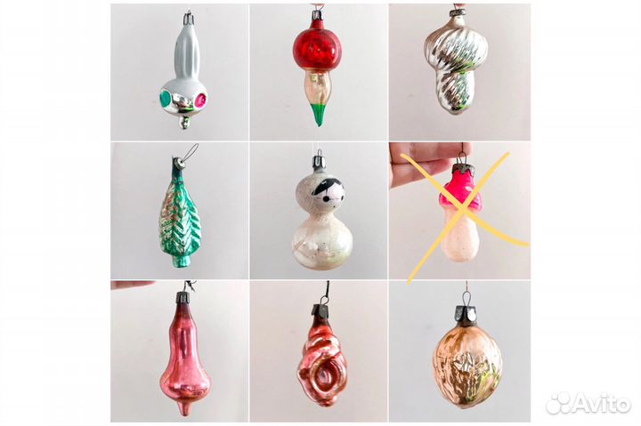 Елочные игрушки СССР советские