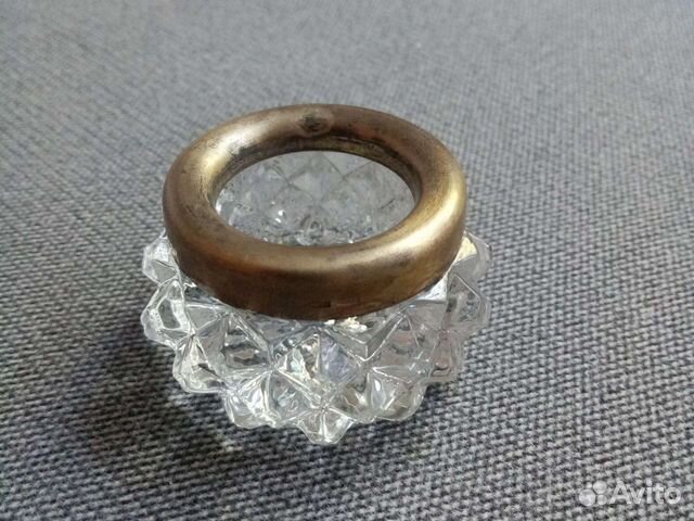 Солонка хрусталь серебро